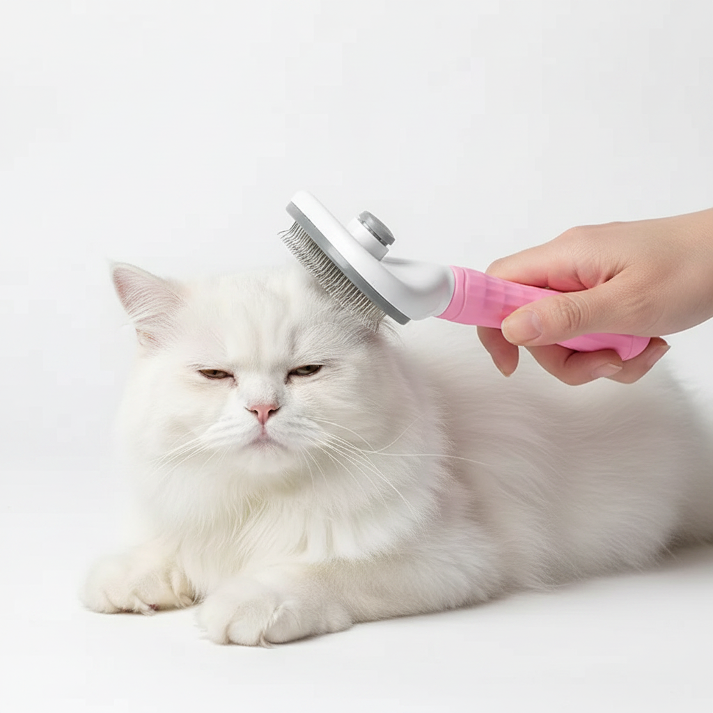 Self-Cleaning Slicker Brush | Cat & Dog Grooming Comb