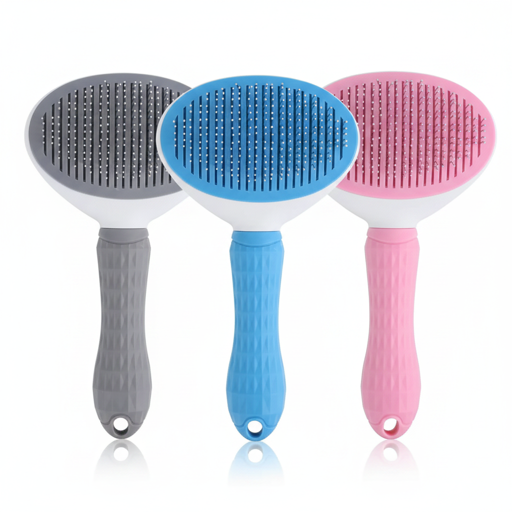 Self-Cleaning Slicker Brush | Cat & Dog Grooming Comb